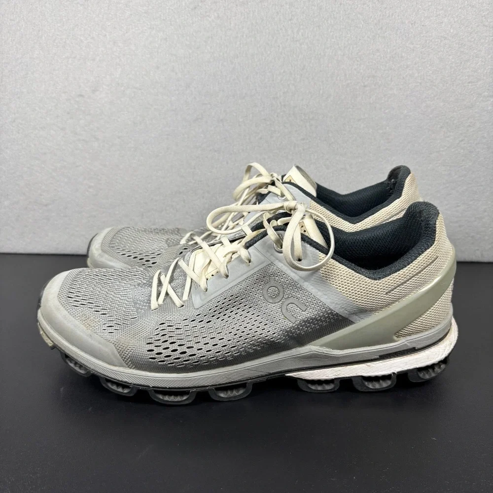 On Cloudsurfer Men's‎ Running Shoes Size 9.5 Glacier Grey Athletic Sneakers